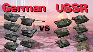 : WOT Blitz Germany vs USSR || Tier 10 Face Off