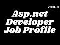 Asp net developer job profile