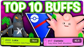 BETTER THAN I THOUGHT! *TOP 10* BUFFS FOR SEASON 19 FOR THE GO BATTLE LEAGUE IN POKEMON GO