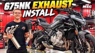 CFMOTO 675NK Performance Exhaust by Team MSC | How to Install