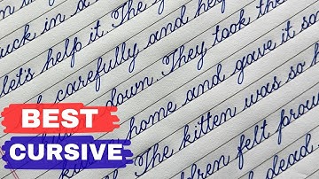 Neat and Fast Cursive Writing Practice | Improve Handwriting for Kids