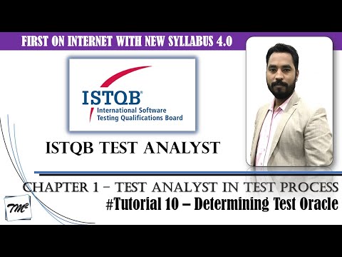 Istqb Test Analyst V4.0 | Tutorial 10 | Determining Test Oracle | Test Analyst Task #tmsquare #istqb