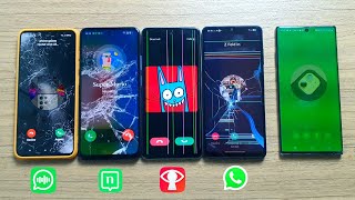Broken screen whatsapp,cipchat,nandbox,skred messenger incoming calls screenshot 1