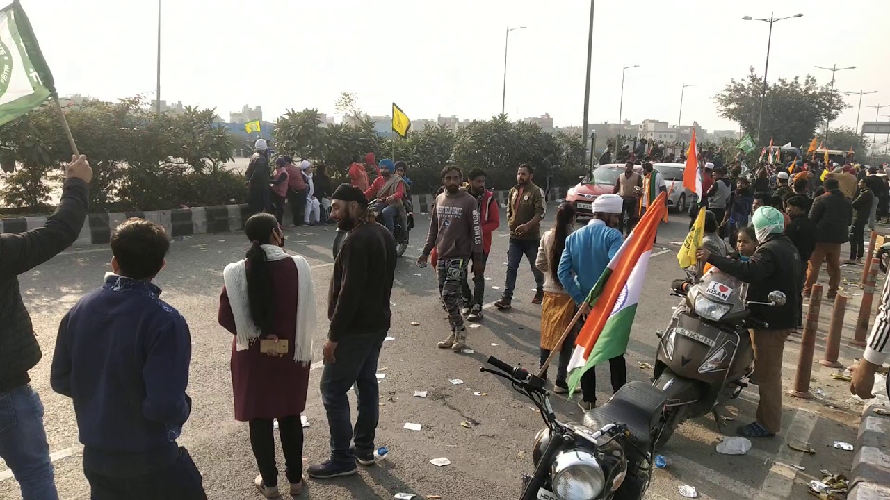 Tractor rally live. Kisan andolan. Kisan rally delhi