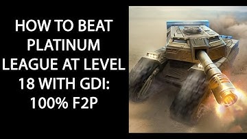 Command and Conquer Rivals: HOW TO BEAT PLATINUM LEAGUE with GDI