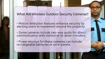 What Are Wireless Outdoor Security Cameras? - SecurityFirstCorp.com