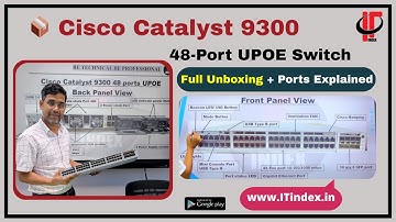 📦 Cisco Catalyst 9300 48-Port UPOE Switch | Unboxing & Port Explanation 🔥