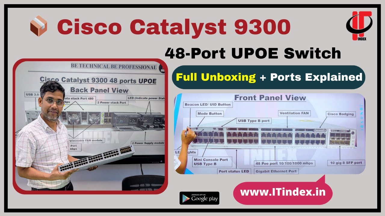 ⁣❤❤📦 Cisco Catalyst 9300 48-Port UPOE Switch | Unboxing & Port Explanation 🔥❤❤