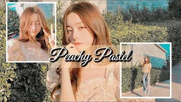 VSCO TUTORIAL : Edit Foto Filter Peachy Pastel