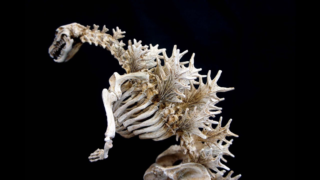 godzilla skeleton figure