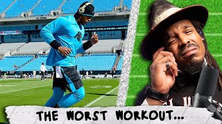 Cam Newton tells the story of THE WORST workout the Panthers made them do...