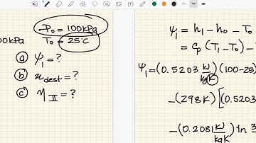 Thermodynamics - Example - Exergy - Open System - Steady-flow - Throttling Valve
