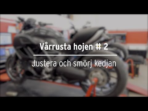 Video: Hur tight ska en kedja vara på en motorcykel?