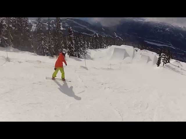 corked double frontflip snowboard (gopro hero 2) 2013