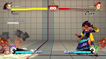SSFIV AE 2012 - Rose crumble reset into U2 rebound combos