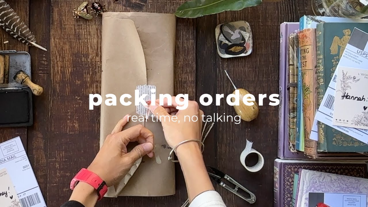 asmr order packaging video | no bgm, no talking, no mid-roll ads
