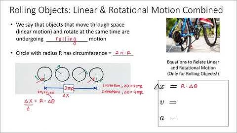 Rotational Kinematics (Part 8) - Relating Linear and Rotational Motion for Rolling Objects
