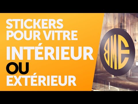 Imprimer des stickers pour vitre – Intérieur ou extérieur ? - EXPLICATION