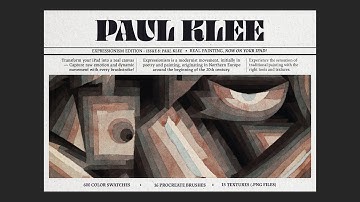 Testing Paul Klee Procreate Brushes, Canvas, Paper & Cardboard Textures & Color Palettes | Digi Life