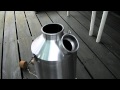 Kelly Kettle　ケリーケトル　で湯沸かし