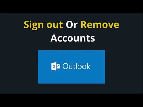 Sign out or remove email accounts from outlook | logout from outlook.