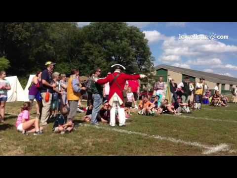 Re enacting tar&age atheling of Thomas Ditson by British soldiers, at Billerica Yankee Doidle Homeco