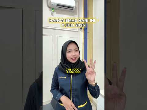 HARGA EMAS HARI INI, 9 JULI 2026 turun 10rb✨