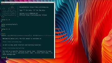 Starting Julia REPL and Exploring Modes and Help System