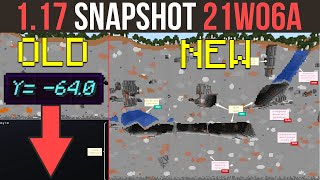 Minecraft 1.17 Snapshot 21w06a New Cave Generation & World Height Increased!