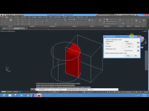 how to find interfere in autocad