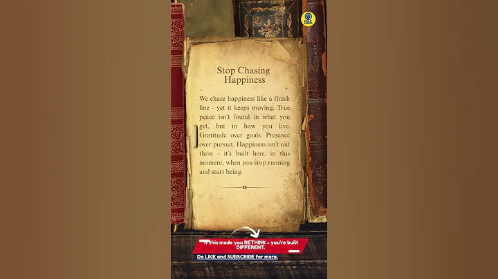 Stop Chasing Happiness | Escaping the Endless Pursuit of Happiness | Emotional Wellbeing | #shorts