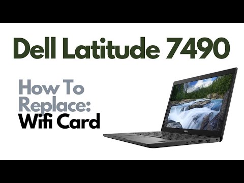 How To Replace Wifi Bluetooth Card - Dell Latitude 7490 Laptop