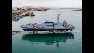 Austal Hull 398 - Trinidad and Tobago Coast Guard Cape-class Patrol Boat Launch, November 2020