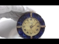 Vintage enamel alarm clock