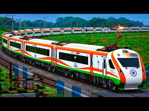 Train Crossing in Railway Gate | Train Simulator | Railwork | Indian Railways #train