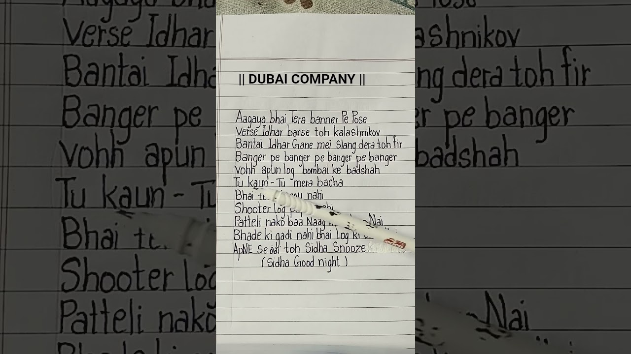 ||DUBAI COMPANY || Emiway bantai song 