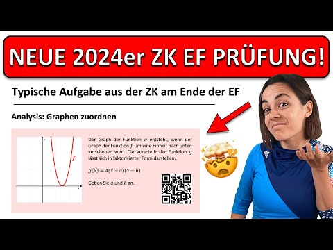 🚀🚀🚀 ZK EF MATHE 2024 | Analysis Parabel Transformation Verschiebung | Zentrale Klausur NRW