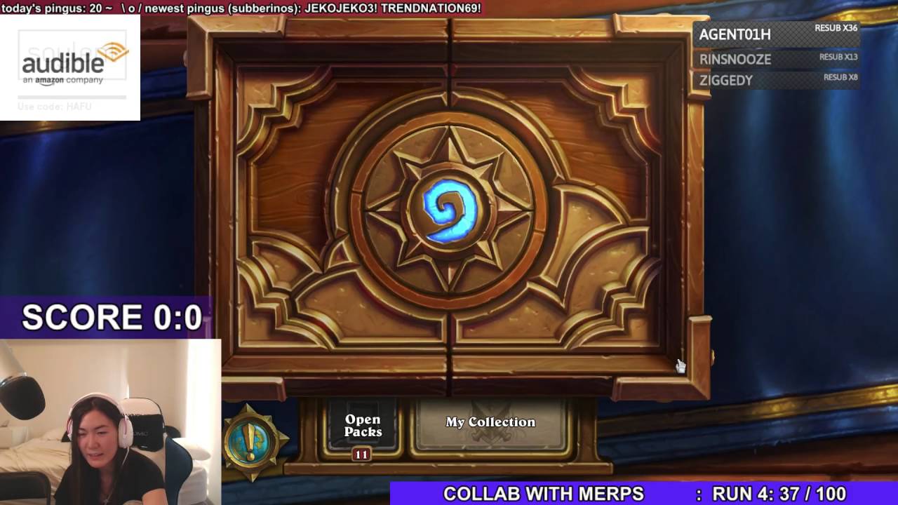 Hearthstone Hafu Playing Mage Arena With Merps