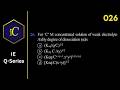 IEQ-026 For 'C' M concentrated solution of weak electrolyte AxBy degree of dissociation (α)is