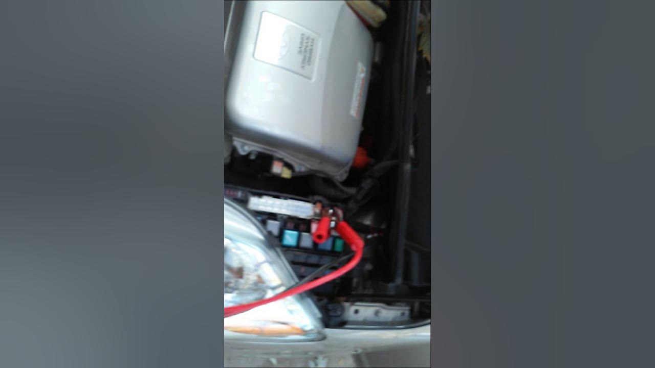 How to put dead prius to neutral get it off garage - YouTube