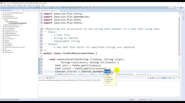 Replacing all occurrences of one string with another in a text file using Java