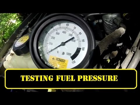 1999- 2013 gm truck fuel pressure test // test port location