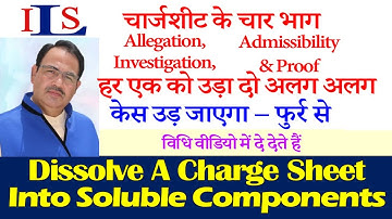 DIVIDE A CHARGE SHEET FOR ACQUITTAL CROSS EXAMINATION CRIMINAL CASE IPC CRPC EVIDENCE NI DV ACT NDPS