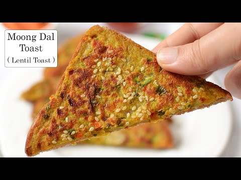 Crispy Moong Dal Toast | Dal Toast Healthy Breakfast Snack Recipe|हेल्दी मूंग दाल टोस्ट ब्रेड नाश्ता