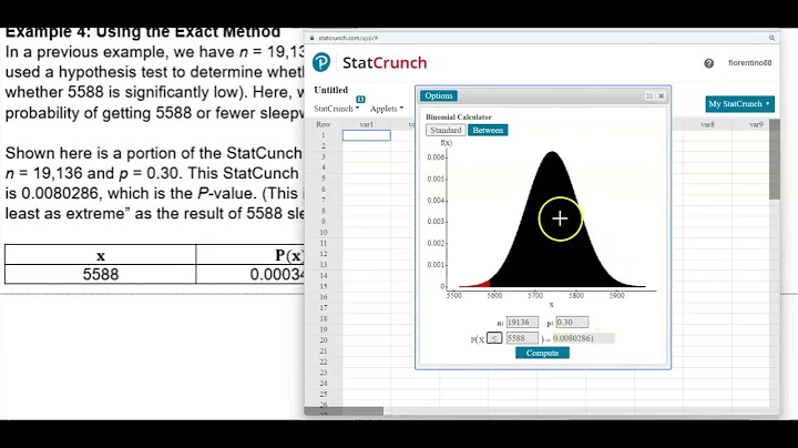 Math 14 8.2 Example 4: Exact Methods for Testing Claims About population Proportion p