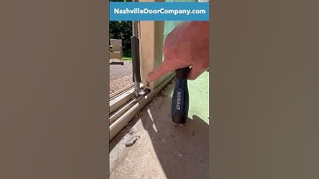 How to fix and adjust sliding patio door wheels Part 1