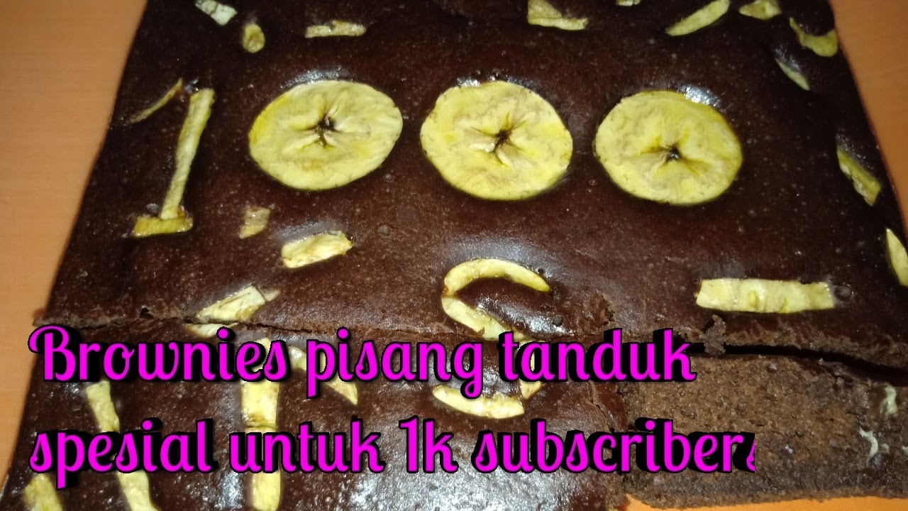 How To Make Banana Horn Brownies Brownies Pisang Tanduk Youtube
