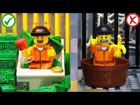 Видео: БОГАТАЯ vs БЕДНАЯ ТЮРЬМА ЧЕЛЛЕНДЖ! лего город побег из тюрьмы | Lego City Prison Break