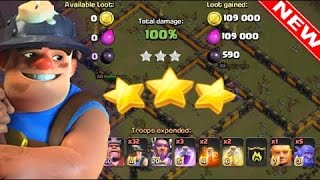 Coc Th 11 Attack Strategy 3 Star In War 2017. Miner Back