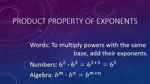 Product Property of Exponents (Basics)